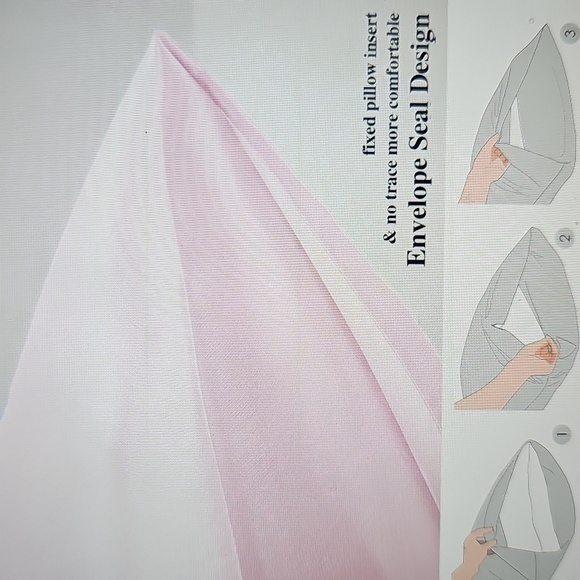 NWT Silk Satin Pink Pillow Cases Standard Size Set of 2 20x30 - Picture 4 of 9